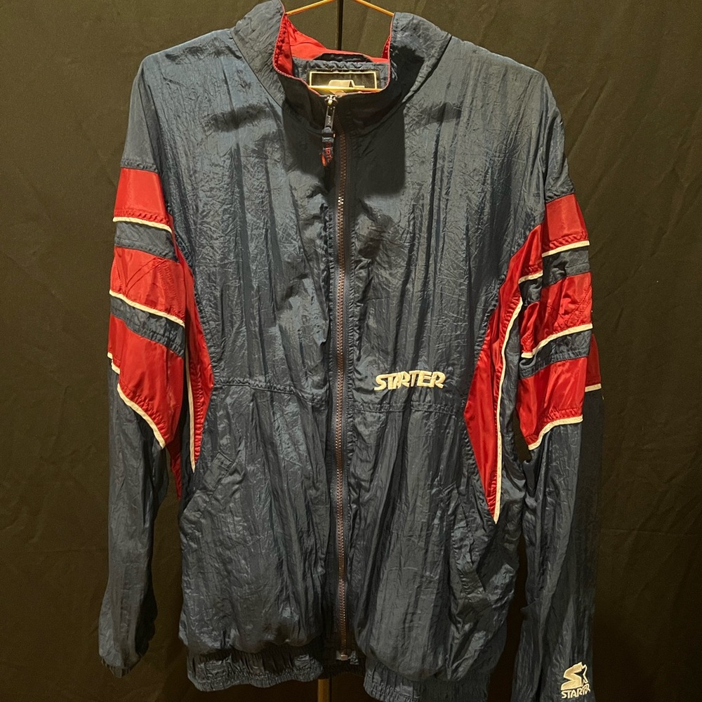 Starter Men's Navy and Red Jacket